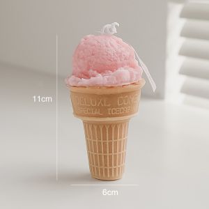 Creative Ice cream Cone Shape Soy Wax Scented Candle Aromatherapy Party Decoration