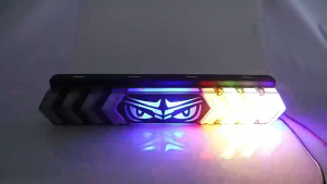 12v /24vLampu Belakang Devils Eye RGB Tujuh Warna Lampu Berjalan Lampu Sein Truk Truk Pikap Lampu Rem LED Lampu Peringatan Berkedip