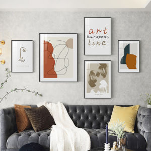 Abstract Line Living Dining Entrance Wall Art