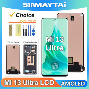 For Xiaomi 13 Ultra AMOLED For Mi 13 Ultra 2304FPN6DC 2304FPN6DG LCD Display Touch Screen Digitizer Assembly Replacement