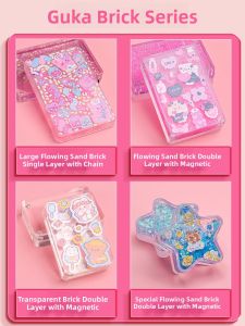 FEIYU | Children Flowing Glitter Sticker Gucka Brick Toy Set