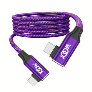100W Type-C to Type-C Fast Charging Cable Compatible with iPhone 16/15 pro Max & Galaxy S24/S23/S22/S21/S20/S10