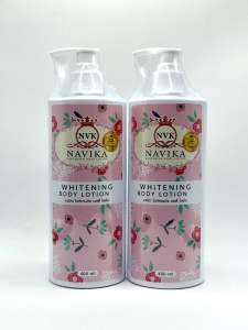 โลชั่นผิวขาว เนวิกา ไวท์เทนนิ่ง 400ml.2 ขวด
