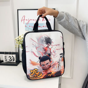 Childrens Tutoring Bag School Bag Boys Girls Students Handheld Shoulder Bag Crossbody Backpack Sweet College Style Nylon Fabric