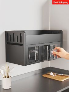 evesigar | Wall Mounted Non-Drilling Spice Rack