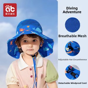 AIBEIDILA | Kids Sun Protection Hat Light Summer Fisherman Hat