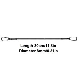 8mm Bungee Cords with Hooks 30/60/90/120/150cm Stretch Elastic Ropes Heavy Duty Luggage Straps for BikeCar Roof Rack& Packing
