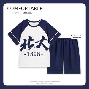 ANZHAOQI | Đồ ngủ hè cotton tay ngắn và quần shorts