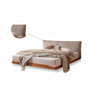 YUANSHI YUANSU | Modern Simple North American Cherry Wood Single Vintage Floating Bed