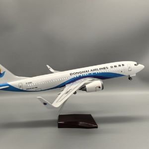 47cm Large Scale Donghai Air B737 Diecast Resin Airplane Model Toy Kit with Stand for Aviation Enthusiast Gift or Display Collec