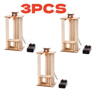 DIY Science Project Kit Puzzle Toys Creative Education DIY Detailed Guide Electric Elevator Lift Model Gifts for Children Adults