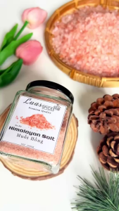 Muối hồng Himalayan - Himalayan salt - Lọ thủy tinh 200ml - Gia vị chuẩn Á Âu