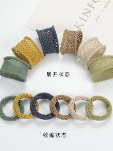 ยางรัดผมทรงแม็คโครทรงสี่เหลี่ยมลายตาข่าย ยางรัดผมทรงหางม้าสูง แฟชั่น ดีไซน์ใหม่ 2022 รัดผม เครื่องประดับผม