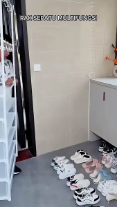 Rak Sepatu Susun Tertutup Tahan Debu /Rak Tas Serbaguna/Rak Sepatu Besi Kuat Tebal