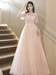 Student Evening Dress Female Adult Ceremony Light Luxury Minority Banquet Art Exam Classy Host Fancy Graduation Princess Dress