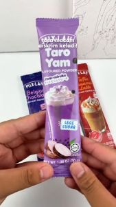 MIX-LAH Yam Taro 30g Milkshake Cold Drink Powder 3-in-1 Convenient Sachet Pack - No Cane Sugar Added