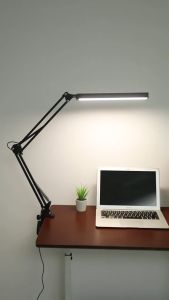 Đèn Bàn LED Gập Điều Chỉnh Cánh Tay Dài Đa Năng Đèn Bàn USB Chiếu Sáng 10 Mức Độ Bảo Vệ Mắt Có Thể Gấp Gọn Xoay Chỉnh Tuỳ Ý.