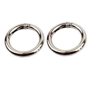Spring Loaded round Ring Buckle Adjustable Bag Strap Hardware Circular Accessories for Handbags Key Ring Connector Circle