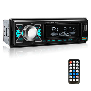 1 din Radio Stereo Receiver Digital Bluetooth MP3 Player Colorful With Dual USB AUX Inputs Auto Multimedia Automotive Car Audio