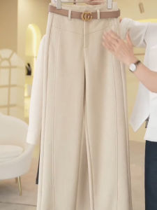 MEITESIJIAONU | High Waist Thick Warm Wool Trousers