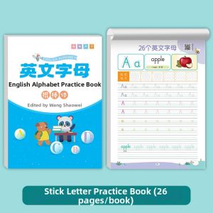 AOOCOO | Letter Writing Practice Book Children 26 Alphabets Upper Lower Case Control Pen Exercise Workbook