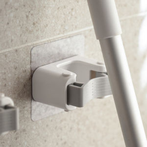 Broom Mop Holder Broom Gripper Holds Self Adhesive Reusable No Drilling