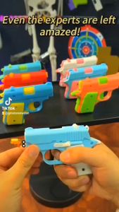 Mainan anak Pistol Plastik Fidget Mainan Printing 3D DIY Penghilang stress mini 1911