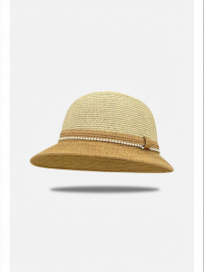 Hepburn Style Pearl Elegant Sun Straw Hat