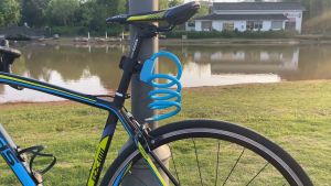 Frame Lock Kunci Gembok Sepeda Motor Skuter Helm Bicycle Lock Ring 110CM Portable Cable Lipat MTB Roadbike