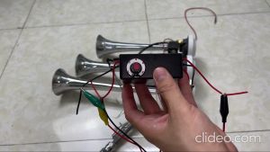 Nhại Kèn MUSIC Nhại 5 Chế Độ. Nhại kèn Hơi Còi Điện dùng 2 còi Chất Lượng Cao