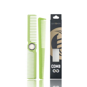 other | 2Pcs NEW Professional Barber Dual Spining Comb Wide and Fine Tooth Cutting Comb Taper Comb for Salon Hairdressing Accessories