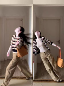 Áo Len Cardigan Dệt Kim Ngắn Thêu Hình Gấu Phong Cách Hàn Quốc Cho Nữ Đầu Thu Cổ Điển Dáng Rộng Áo Len Cardigan Thường Ngày