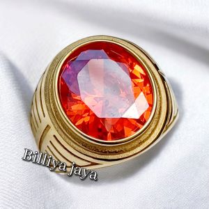 CINCIN BATU PAPARACA BULAT CUTTING RING TITANIUM SUPER