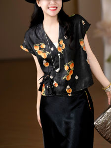 XIAOER | Compact Side Lace Traditional Chinese Style Shirt