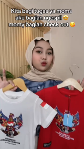 BAJU KAOS ANAK AGUSTUSAN 17 AGUSTUS 2025 KAOS HUT REPUBLIK INDONESIA RI KE 80