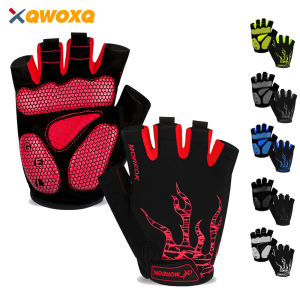 Cycling Gloves Breathable Bicycle Gloves 5MM Gel Pads Mountain Bike Gloves Non-Slip Road MTB Biking Gloves for Workout Sports