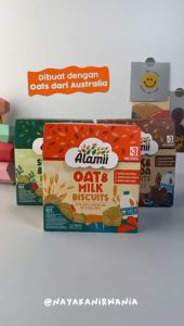 Alamii Biskuit 60g Makanan Anak dan Snack Bayi - Milk&Cocoa / Out&Milk / Seaweed&Vegie
