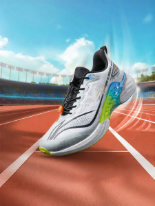 LI-NING KIDS | Shock Absorption Bounce Round Toe Low Cut Childrens Running Shoes