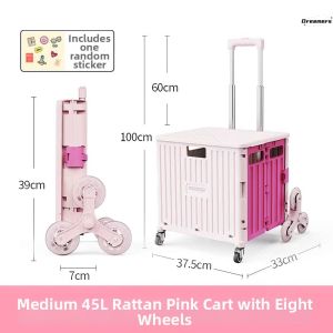Portable Folding Cart for Shopping Vegetables Parcel Delivery