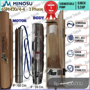 Pompa Satelit Submeraible Pump 6 inch 55 Hp 55 Pk Full Stainless Steel Impeller 3 Pcs full Stainless