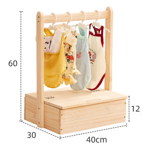 Real Wood Floor Mounted Pet Coat Rack Cat Dog Clothes Hanger Indoor Small Dogs Special Storage Coat Rack Pet Accessories
