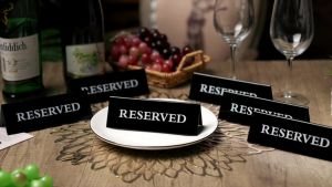 Acrylic Reserved Table Signs: Enhance Your Hotel & Restaurant Experience