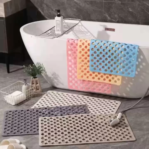 PVC Slip Non Bath Mat Suction Waterproof Safety Rubber Mat For Bathroom Anti Falling Massage Rubber #01