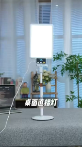 LED 12-inch Video Light Panel with Tripod Square Softbox and Stand Photography Light