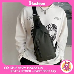 iFASHION 2082 READY STOCK Waterproof Men Waist Bag Chest Bag Anti-Theft Man Sling Pouch Beg Silang Beg Pinggang Lelaki