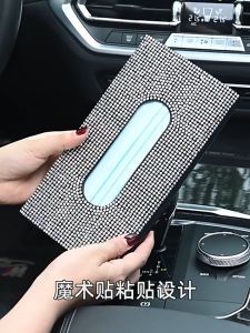 Tempat Tisu Sunroof Mobil & Klip Tissue Gantung Berlian