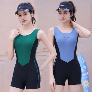 Bộ Đồ Bơi Liền Thân Màu Trơn Ôm Vừa Vặn Che Bụng Chuyên Nghiệp Cho Nữ Bộ Đồ Bơi Thể Thao Mùa Đông 2024 Chống Tia UV