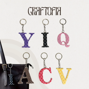 CRAFTOFIA Mermaid Personalized Letter Keychain/ Giveaways I Premium 3D Printed PLA