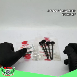 Paket 2 item payung klep set satria fu + seal klep set satria fu 150 In Ex atas bawah