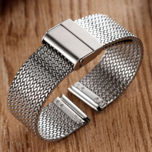 langley | Milanese Mesh Watch Strap for Seiko for DW Stainless Steel Watch Bracelet for Omega Wristbelt 16mm 18mm 20mm Universal Bracelets